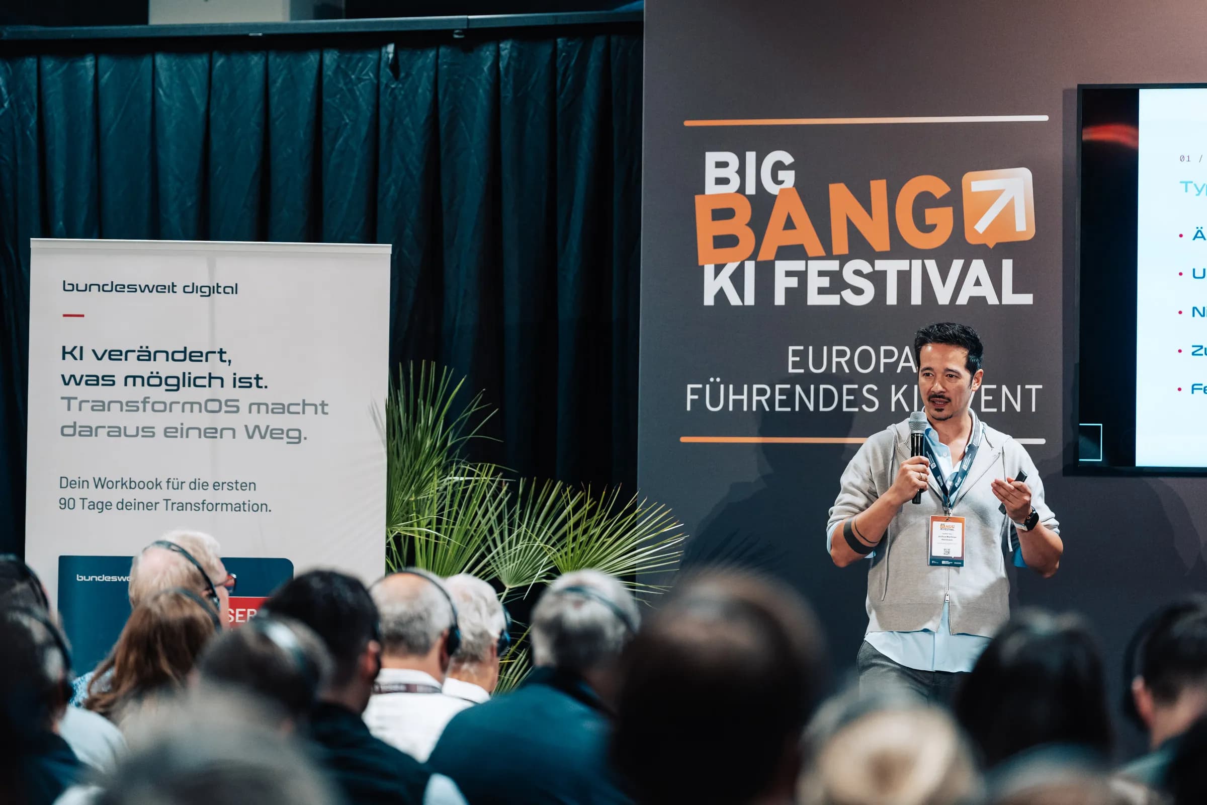 Joshua Martinez Hartmann auf dem Big Bang KI Festival