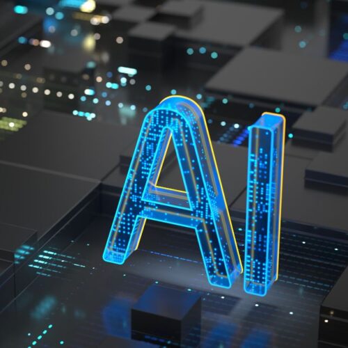 Futuristisches Design für AI (Künstliche Intelligenz)